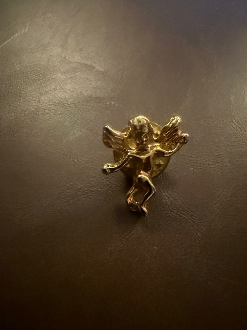 Gold Angel Brooch Pin - Elegant Women’s Jewelry